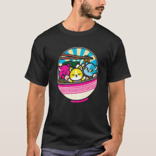 LGBTQ Animal Lesbian Cat Pansexual Flag Pan Pride T-Shirt