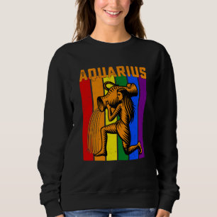 LGBTQ Aquarius Zodiac Sign Vintage Astrology Sweatshirt