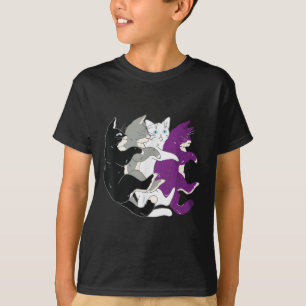 Lgbtq Aual Pride Flag - Cats Pile Aual _1  T-Shirt