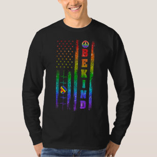 Lgbtq Be Kind Gay Pride Lgbt Rights Rainbow Americ T-Shirt