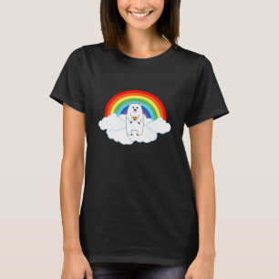 LGBTQ Bear Gay Pride Heart Rainbow Gay Lesbian Lov T-Shirt