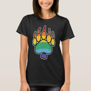 LGBTQ Bear Lesbian Zookeeper Gay Man Rainbow Pride T-Shirt