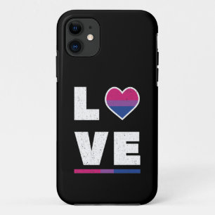 LGBTQ Bisexual Pride Flag Distressed Grunge Love Case-Mate iPhone Case