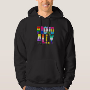 Lgbtq Black Pride Proud Ally Lesbian Gay Bi Trans  Hoodie