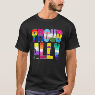 Lgbtq Black Pride Proud Ally Lesbian Gay Bi Trans T-Shirt
