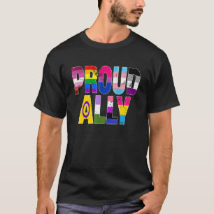 Lgbtq Black Pride Proud Ally Lesbian Gay Bi Trans T-Shirt