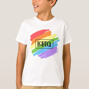 LGBTQ Brushstrokes Rainbow T-Shirt