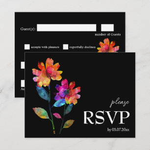 🌈 LGBTQ Budget Dietary choice Petals & Pride RSVP Card