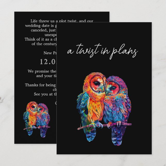 LGBTQ+ Change the Date funny  Eternal Unity Enclosure Card (Front/Back)