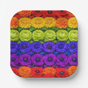 🌈LGBTQ+ CHEERS! Flourish Together Paper Plate