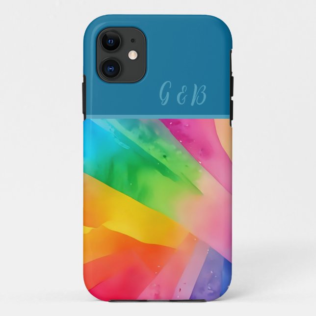 lgbtq colourful rainbow  Case-Mate iPhone case (Back)