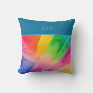 lgbtq colourful rainbow cushion
