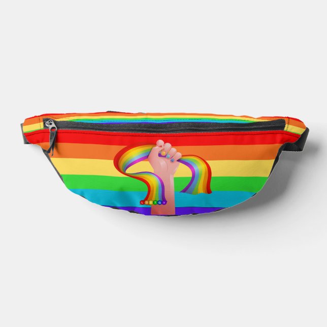 LGBTQ+ Colourful Rainbow Pride Bum Bags (Lay Down)