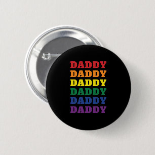 LGBTQ Daddy Gay Pride Dad Father's Day 6 Cm Round Badge
