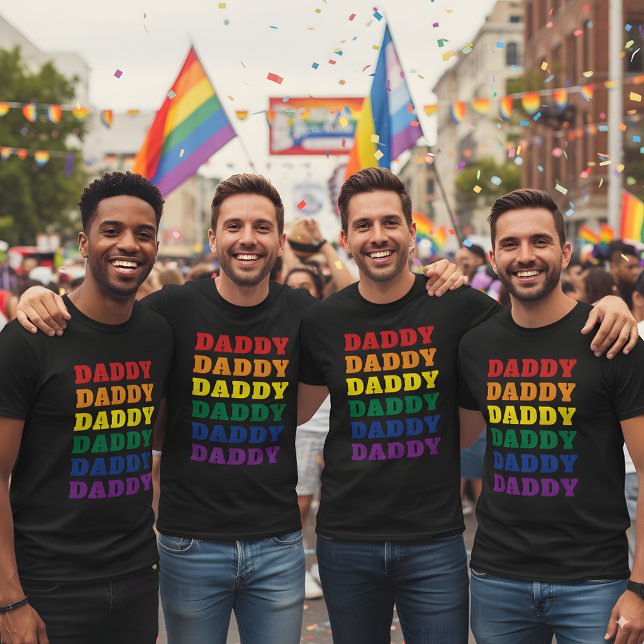 LGBTQ Daddy Gay Pride Dad Father's Day T-Shirt (Creator Uploaded)