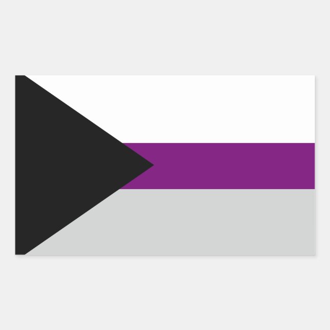 LGBTQ Demisexual Pride Rectangular Sticker (Front)