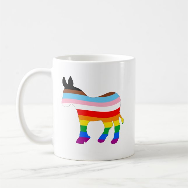 LGBTQ Democrat Coffee Mug (Left)
