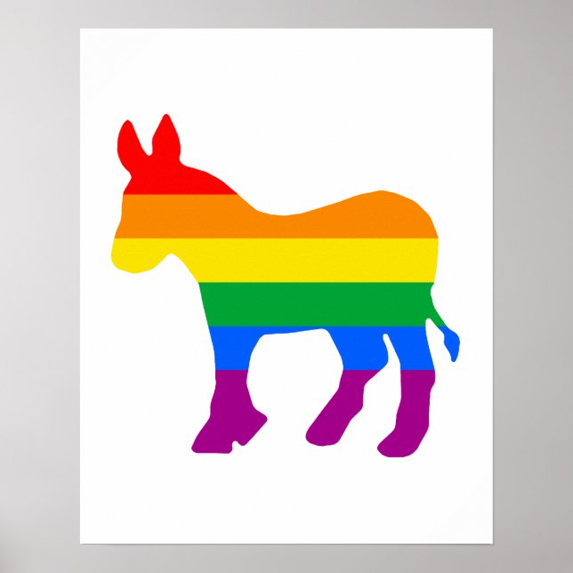 LGBTQ Democrat Pride Poster (Front)