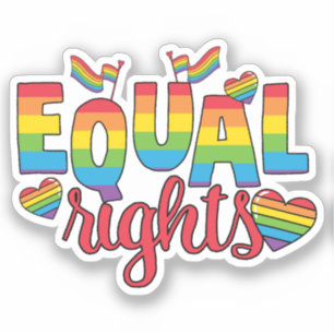 LGBTQ - Equal Rights - Rainbow Colours