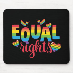 LGBTQ - Equal Rights - Rainbow Colours Mouse Pad
