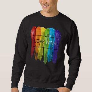 LGBTQ Equality Gay Pride Love Wins Be Yourself Mon Sweatshirt
