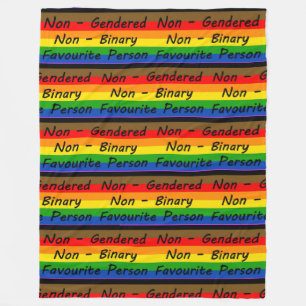 LGBTQ+ Favourite Person Fleece Blanket