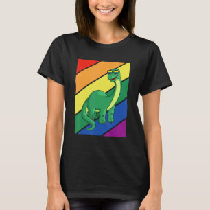 LGBTQ Flag Gay Pride Month Rainbow Dinosaurs LGBT  T-Shirt