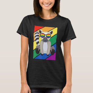 Lgbtq Flag Gay Pride Month Rainbow Lemurs Lgbt Gla T-Shirt