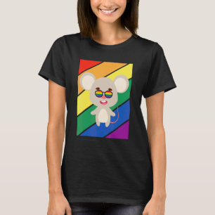 Lgbtq Flag Gay Pride Month Rainbow Mice Lgbt Glass T-Shirt