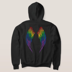 LGBTQ Flag - Halo - Wings Hoodie