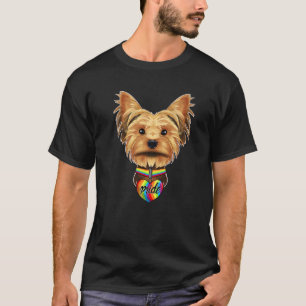 LGBTQ Flag I Gay Pride Flag I Yorkshire Terrier T-Shirt