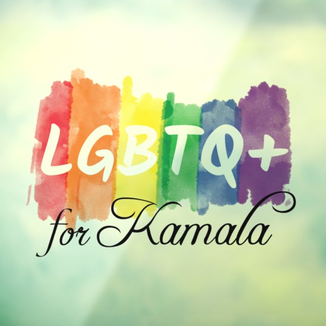 LGBTQ for Kamala Rainbow Gay Pride (Sheet 3)