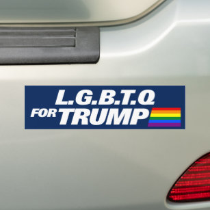 LGBTQ For Trump 2024 Bumper Sticker