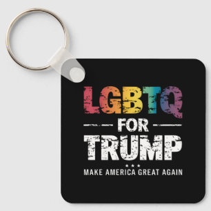 LGBTQ FOR TRUMP GAY LESBIAN FOR TRUMP 2024  KEY RING