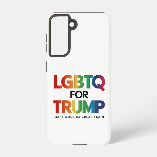 LGBTQ FOR TRUMP GAY LESBIAN FOR TRUMP 2024  SAMSUNG GALAXY S21 CASE (Back)