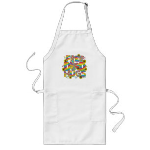 LGBTQ - Free Dad Hugs - Rainbow Colour Long Apron