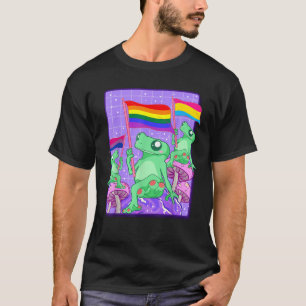 LGBTQ Frog Ally Frog LGBT Pride Pansexual Bisexual T-Shirt