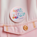 LGBTQ  Fun Proud to Be a Rainbow Personalised Name 10 Cm Round Badge<br><div class="desc">Celebrate the vibrant colours of love and equality with our LGBTQ Fun Proud to be a Rainbow Personalised Name Button! Show off your pride in style and let your true colours shine with this fun and personalised accessory. It's time to wear your support loud and proud! Design by Moodthology Papery....</div>