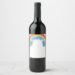 LGBTQ Funny Gay Pride Retro - Sounds Gay I'm In  Wine Label