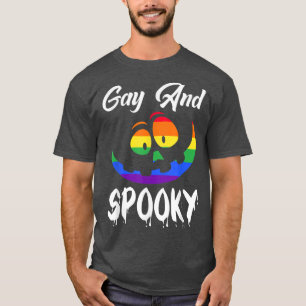LGBTQ Gay and Spooky Halloween 2478 T-Shirt