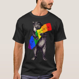 LGBTQ Gay Pride Cali Bear Bear I Love California T-Shirt