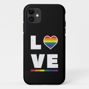 LGBTQ Gay Pride Flag Distressed Grunge Love Case-Mate iPhone Case