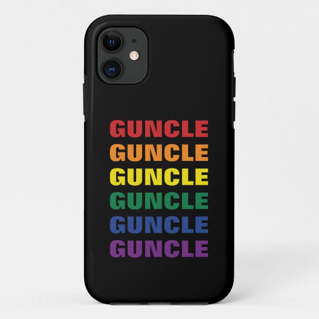 LGBTQ Gay Pride Fun And Funny Gay Uncle Guncle Case-Mate iPhone Case (Back)