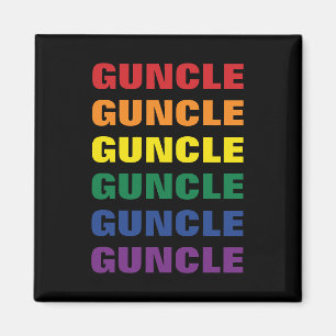 LGBTQ Gay Pride Fun And Funny Gay Uncle Guncle Magnet