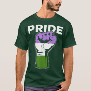 LGBTQ Gay Pride Month Genderqueer Queer Pride Fist T-Shirt
