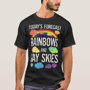 LGBTQ Gay Pride Month Parade Rainbows And Gay Skie T-Shirt