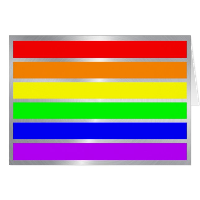 LGBTQ GAY PRIDE RAINBOW COLORS TIME FOR EQUALITY (Front Horizontal)