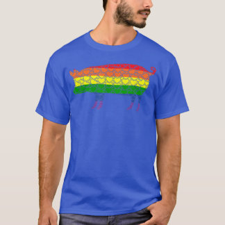 LGBTQ Gay Pride Rainbow Flag Love Heart - Farm Ani T-Shirt
