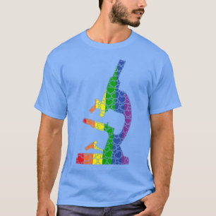 LGBTQ Gay Pride Rainbow Flag Love Heart - Microsco T-Shirt
