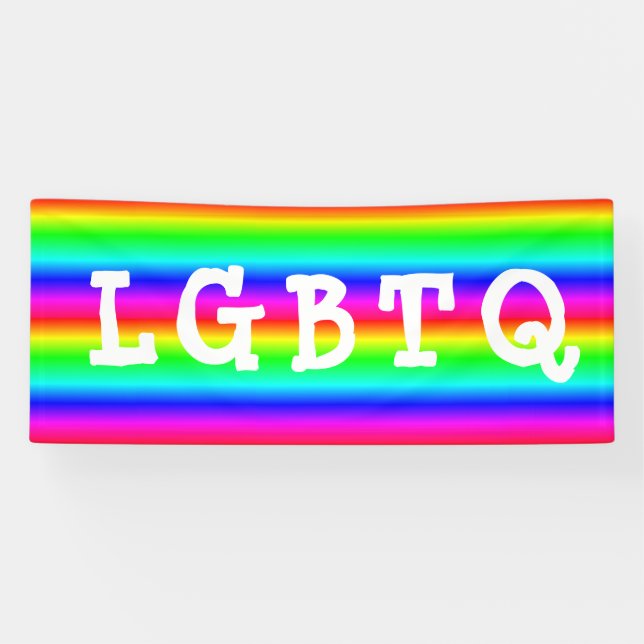 LGBTQ Gay Pride Rainbow Parade Banner (Horizontal)